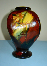 Gorgeous Antique Weller Aurelian Vase Artist Signed Late 1800's
