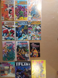 Transformers G1 Comic books and books lot