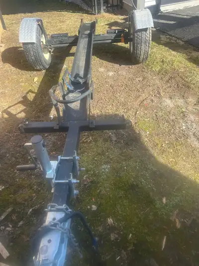 Motor cycle trailer nearly new easy tow will take small or large bikes call 705-930-1124
