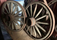 Historic Canadian Pioneer Wagon Wheels 