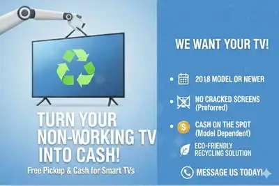 TV Recycling / Broken TV?, View more