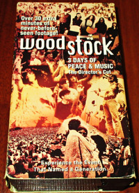 VHS TAPE :: Woodstock: 3 Days Of Peace & Music