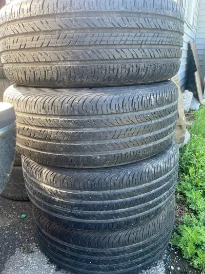 Tires in ok shape. 2 have some uneven wear see last picture. 235/55R17 Continental Conti Pro Contact...