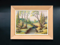 1960s listed Canadian Artist Paul Hyttinen Oil Painting on Board