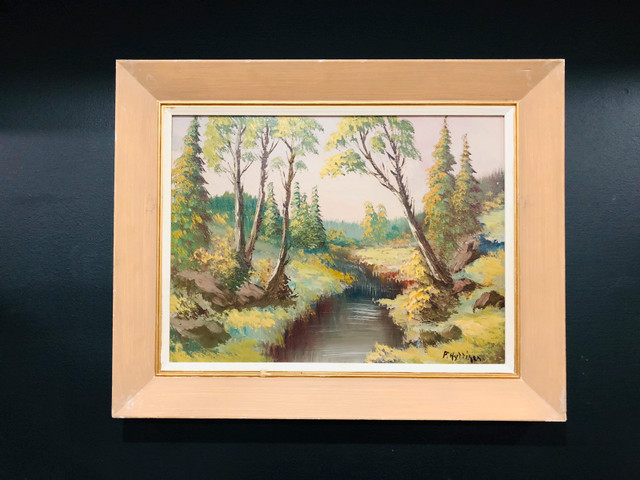 1960s listed Canadian Artist Paul Hyttinen Oil Painting on Board in Arts & Collectibles in Oshawa / Durham Region