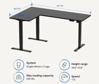 Adjustable computer table, View more