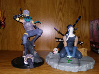 Naruto figures : Kakashi and zabuza