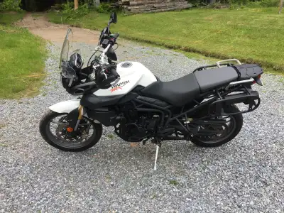 For sale Triumph Tiger 800 ABS ver. Extras include factory Engine crash bars and centre kickstand. O...