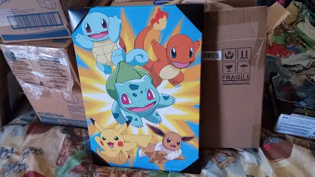 Wall Decor 13"x9" Pokémon Pikachu Canvas Wall Art62865712314881126