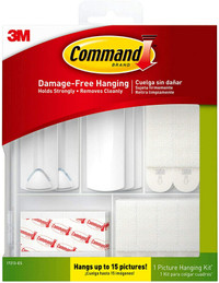 Many 3M Command Damage Free Picture Hanging Kits & Storage Hooks