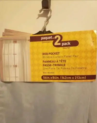 These are new Window Curtain Panel Pairs, each measuring 56 inches by 84 inches (142cm x 213cm). The...