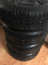 4-185/70/14 winter tires w rims