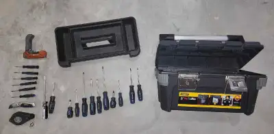 MASTERCRAFT Tools and STANLEY PRO, 20inch TOOLBOX, View more
