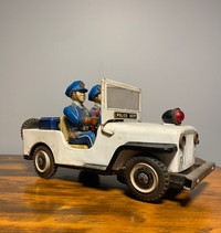 1950’s Collectible Tin Police Department Jeep - Japan