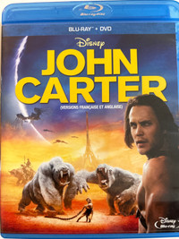 John Carter Blu-ray & DVD bilingue 6$