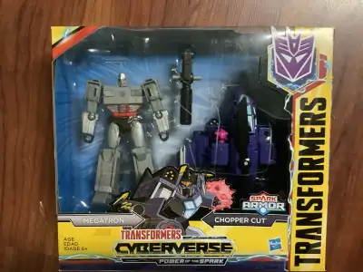 Transformers Cyberverse Megatron and Chopper Cut, View more