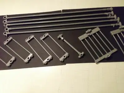 5 poteaux télescopique de 5' à 6' de haut 4 tablettes à chaussures (incliné) télescopique de 16 à 24...