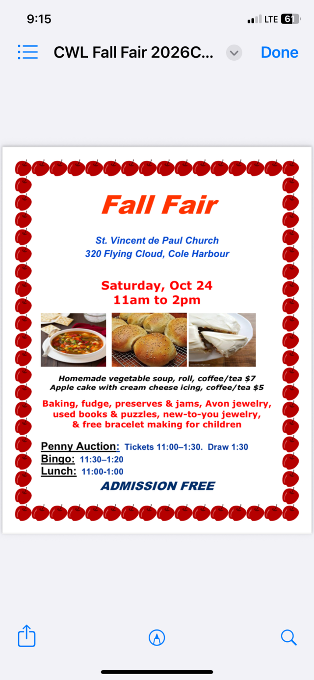St. Vincent de Paul Fall Fair