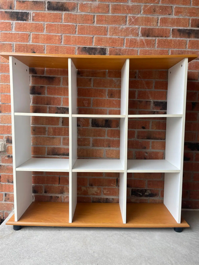 White and Brown Wooden Bookshelf/Storage Shelf, View more