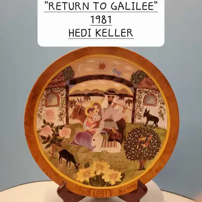 Vintage 1981 Hedi Keller Return to Galilee Nativity Plate - $25 , View more