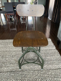 Pair of Restoration Hardware vintage stools 