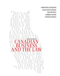 Canadian Business and the Law, 7th Edition