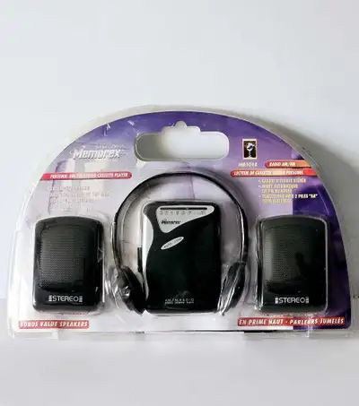 Memorex Personal Portable AM  FM Stereo Cassette Player , View more