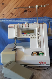 Surjeteuse Elna Lock Pro 5 DC serger. Overlock 3-4-5 fils / cout