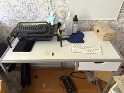 computer Desk with Drawer, View more