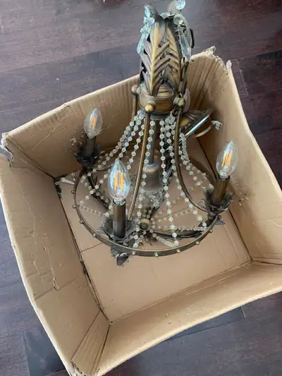 4-lights Candle Style Empire, Beaded Chandelier, Retro Style, View more