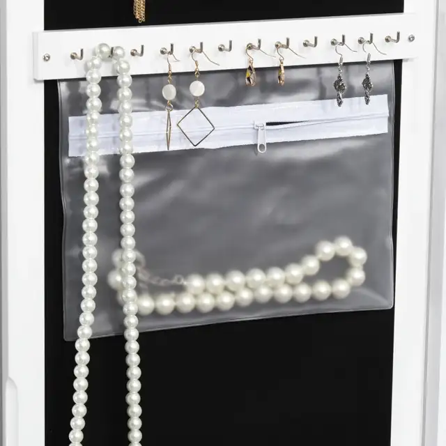 Jewelry Armoire with Mirror, Jewelry Cabinet with 18 LED Lights, in Home Décor & Accents in Markham / York Region - Image 10