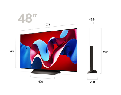 LG-O LED TV-48" ULTRA HD 4K-SMART-48C5-SLIM-Warranty-$649-NO TAX, View more