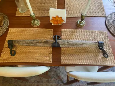 Vintage Wood & Iron Horse Wagon Yoke, View more