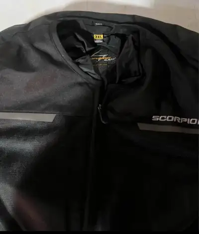 Scorpion Street bike/ riding jacket. $130 or best offer. May be able to deliver for a fee depending...