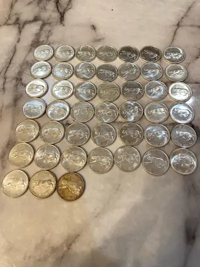 Hi, I am selling a lot of 1967 Canada Silver Quarters. These coins mark the Canada Centennial of 186...