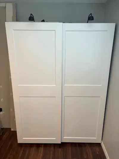 **THIS AD IS FOR SLIDING DOORS ONLY** Selling 1 set of sliding doors (2 doors per set) for the IKEA...