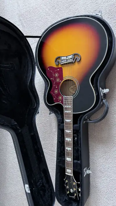 Guitar with case (Acoustic-Electric), View more