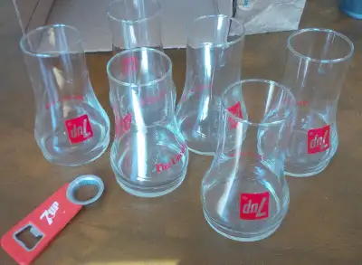 6 Inverted 7-Up Seven-Up Glasses, 7Up Seven-Up Bottle Opener, View more