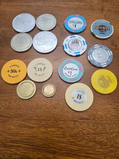 CASINO TOKENS CHIPS GAMBLING, View more