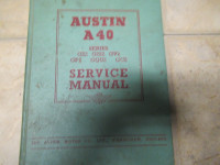 AUSTIN A40 SERVICE MANUAL (GS2,GC2 etc)
