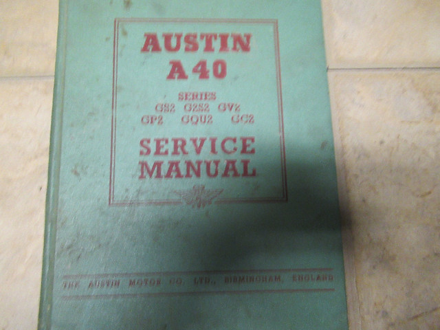 AUSTIN A40 SERVICE MANUAL (GS2,GC2 etc) in Textbooks in Chatham-Kent