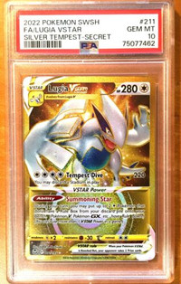Pokemon PSA 10 Lugia Vstar Gold - Gem Mint PSA Card