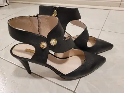 Black Leather Shoes Size 10 $50 brand new, View more