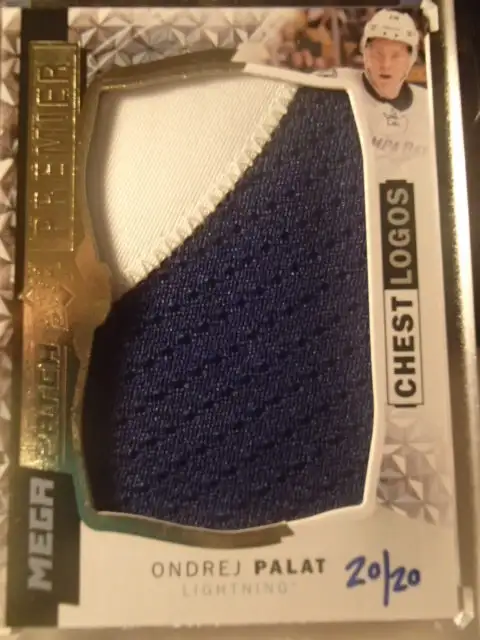 carte de hockey upper deck premier ondrej palat mega patch62854393644419122