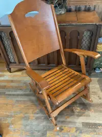 Chaise berçante vintage de marque Clément 