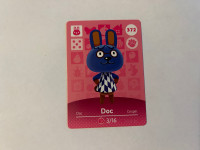 Animal crossing doc amiibo card