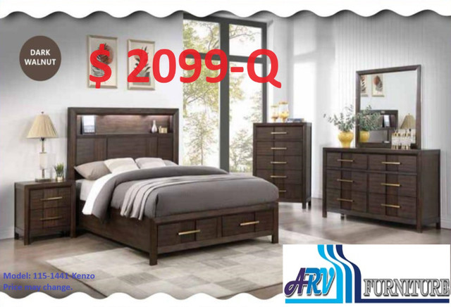 BEDROOM BED DRESSER MIRROR CHEST NIGHT TABLE BOOKCASE HEADBOARD in Dressers & Wardrobes in City of Toronto