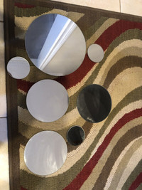 Decorative mirrors (2 sets of 7)