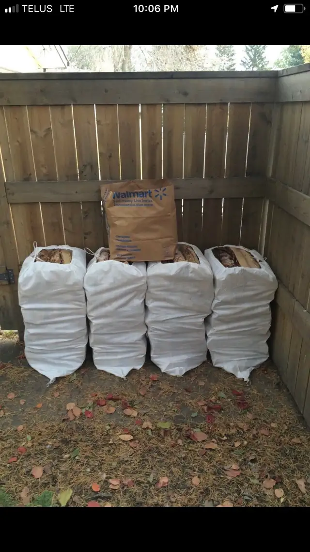 4 Huge Bags Birch Firewood+Kindle+Free Delivery$180