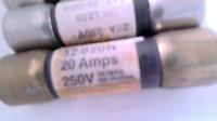 Fuses cartridge type 20 amp